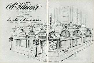 A.Wilmart (Soieries) 1952 Louis Ferrand, 25 Place Vendôme