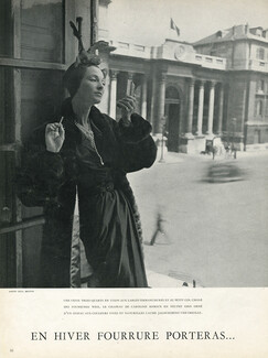 Weil 1949 Fur Coat, Photo Cecil Beaton