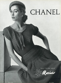 Chanel 1954 Robe "Plissé" Racine, Photo Kublin
