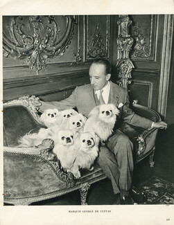 Marquis George De Cuevas 1950 Pekingese Dog