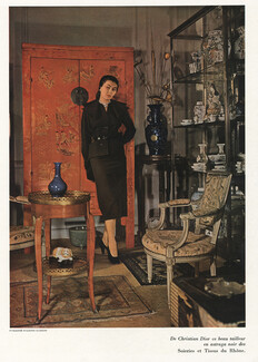 Christian Dior 1949 Tailleur en astraga noir, Alla Ilchun