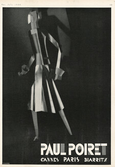 Paul Poiret 1930 American Advertisement