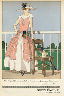 Jean Patou 1925 Dress for horse racing, AGB Supplément, 4 pages