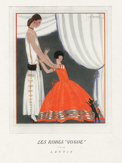 Jeanne Lanvin 1924 Evening Gown, Children, Georges Lepape