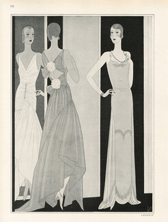 Chéruit 1930 "New Décolleté", Evening Gowns, Reynaldo Luza