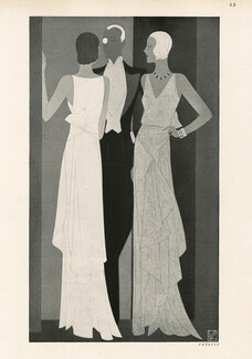 Chéruit 1931 Asymetric Drapery, Evening Gown, Reynaldo Luza