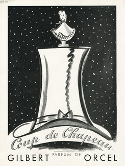 Gilbert Orcel (Perfumes) 1948 Coup de Chapeau, Louise Milhau