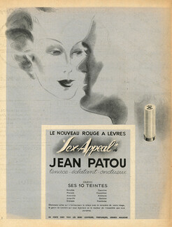 Jean Patou (Cosmetics) 1938 Léon Bénigni, Lipstick