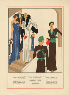 Dupouy-Magnin 1932 Evening Dresses, AGB (Art Goût Beauté)