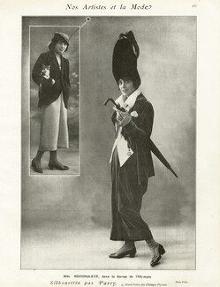 Mistinguett 1914 Revue de l'Olympia, Parry Couture, Cat