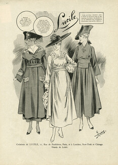 Lucile - Lady Duff Gordon 1916 Manteau de voyage, Robes, Lussy