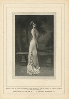 Margaine-Lacroix 1908 Embroidery Evening Gown, Photo Boissonnas & Taponier