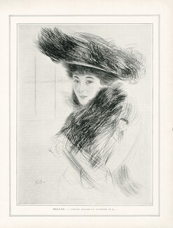 Les Peintres de la Femme - Helleu, 1901 - Paul-César Helleu Portrait, Texte par Robert de Montesquiou, 3 pages