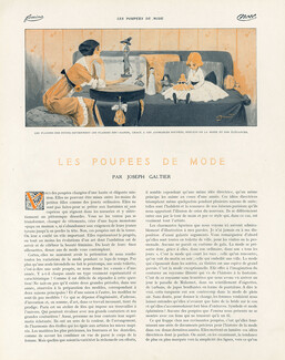 Les Poupées de Mode, 1912 - Dolls of Fashion Lafitte-Desirat, André Pecoud, Texte par Joseph Galtier, 3 pages