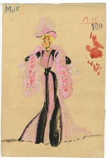 Freddy Wittop 1933, original costume design, gouache