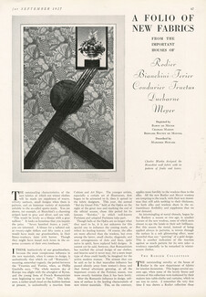 A Folio of New Fabrics, 1927 - Bianchini Férier & Coudurier Charles Martin, Pekingese Dog