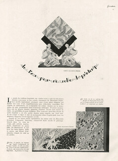 Bianchini Férier 1929 "Les tissus pour les robes de Printemps" Carlos de Tejada