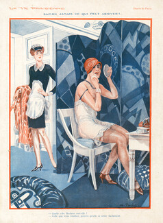 Georges Pavis 1929 Nightgown, Making-Up