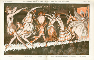 Le grand défilé des actualités de fin d'année, 1919 - Armand Vallée, Fox-trot Dance, Costumes Parade