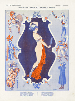 Hérouard 1916 ''Monsieur Mars et Madame Vénus'' sexy looking girl