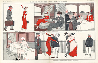 Fabien Fabiano 1913 Dans le train des maris.. Roman Express, In the train of husbands
