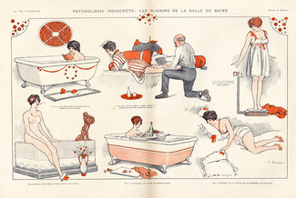 Fabien Fabiano 1916 Les plaisirs de la salle de bains, The pleasures of bathroom