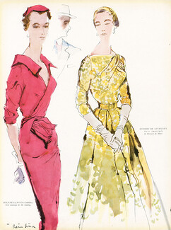Lanvin Castillo & Givenchy 1953 Pierre Simon, Brossin de Méré (Fabric), Guitry, Summer Dresses