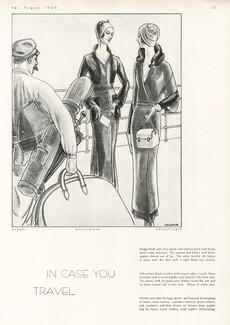 Hermès, Maggy Rouff, Lucile Paray 1930 Chassagne, Golf Bag, Material green, Dressing bag