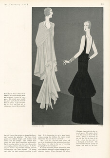 Lucile Paray & Jenny 1930 Cape and Gown, Backless, Reynaldo Luza