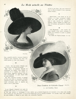 Chanel (Millinery) 1910 Feathers Hats, Photo Félix