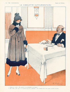 Fabien Fabiano 1917 Elegant Parisienne, delay in restaurant