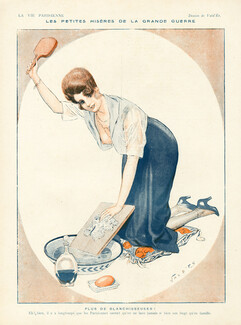 Vald'es 1917 Blanchisseuse, Laundress