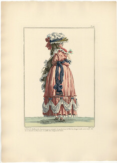 Galerie des Modes et Costumes Français 1912 Claude-Louis Desrais, Emile Lévy Editor "Chemise à la Floricourt"
