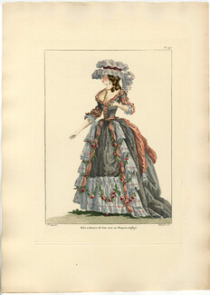 Galerie des Modes et Costumes Français 1912 Claude-Louis Desrais, Emile Lévy Editor "Robe de Cour"