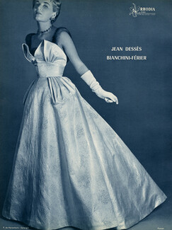 Jean Dessès 1953 Evening Gown, Photo Philippe Pottier, Bianchini Férier