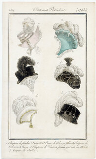 Le Journal des Dames et des Modes 1819 Costume Parisien N°1793
