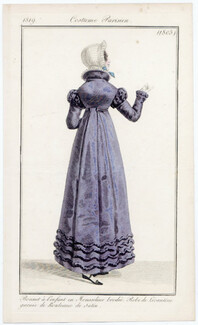 Le Journal des Dames et des Modes 1819 Costume Parisien N°1805