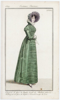Le Journal des Dames et des Modes 1819 Costume Parisien N°1811