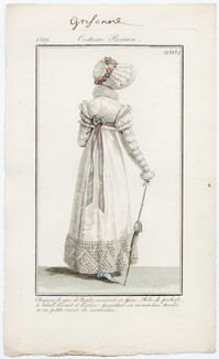 Le Journal des Dames et des Modes 1819 Costume Parisien N°1818