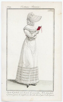 Le Journal des Dames et des Modes 1819 Costume Parisien N°1831