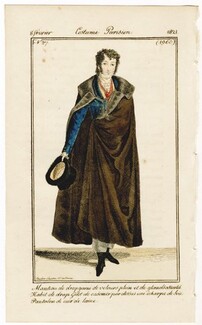 Le Journal des Dames et des Modes 1821 Costume Parisien BELGIAN EDITION N°27
