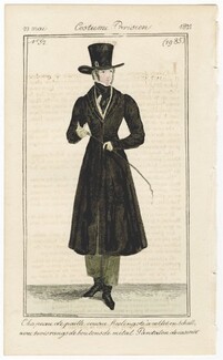 Le Journal des Dames et des Modes 1821 Costume Parisien BELGIAN EDITION N°52