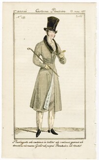Le Journal des Dames et des Modes 1822 Costume Parisien BELGIAN EDITION N°133