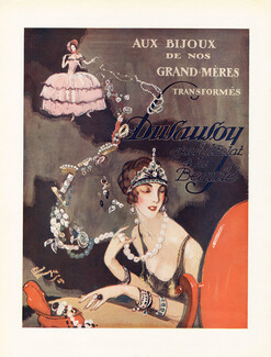 Dusausoy 1923 Bracelets, Necklaces, Earrings, Rings, Art Deco, pearls, Doll