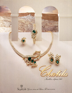 Chatila (High Jewelry) 1986 Necklace, Earrings, Ring, Bracelet