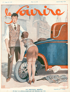 Georges Léonnec 1928 "Un Spectacle imprévu"