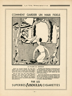 Abdulla (Cigarettes, Tobacco Smoking) 1930 Fish, Les Plaisirs du Jardinage