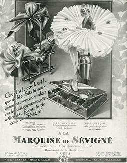 Marquise de Sévigné 1929 Cocktail Shaker, Doll, R. Coucheney