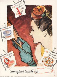 Coty (Cosmetics) 1943 Eric, Lipstick, Face Powder