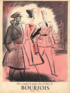 Bourjois (Cosmetics) 1939 Soir de Paris Powder, Régis Manset